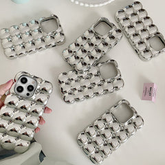 silver bubble iphone case boogzel clothing
