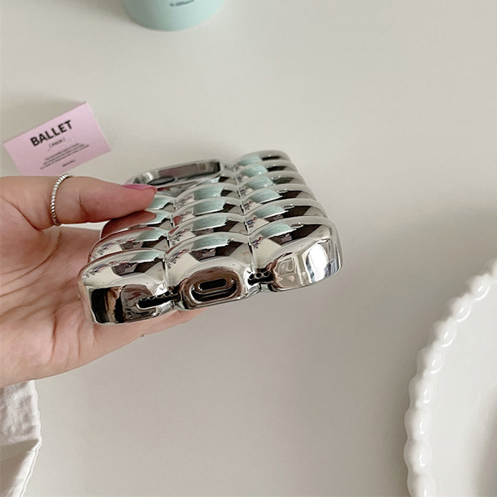 silver bubble iphone case boogzel clothing