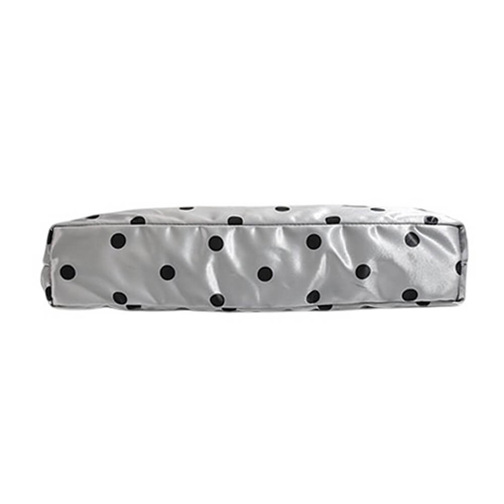 silver polka dot shoulder bag boogzel clothing