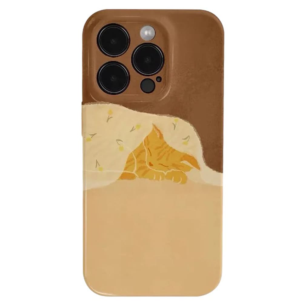 sleepy cat iphone case boogzel clothing