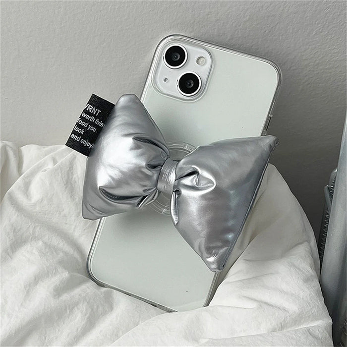 sliver bow iphone case boogzel clothing