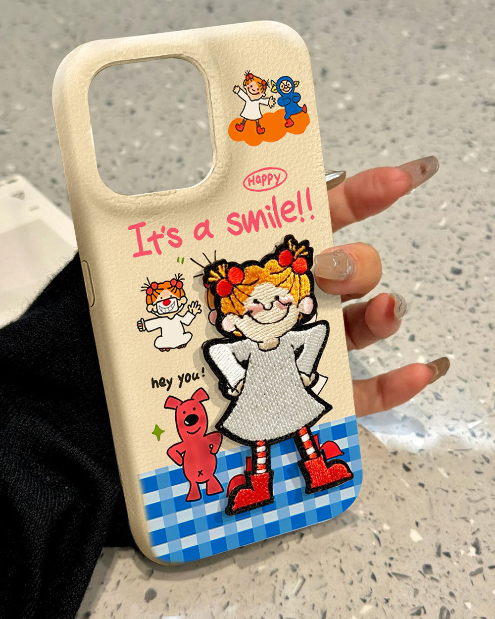 smile girl iphone case boogzel clothing