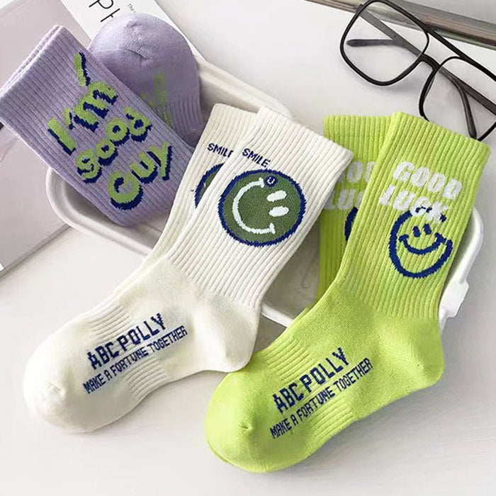 smiley face socks boogzel clothing