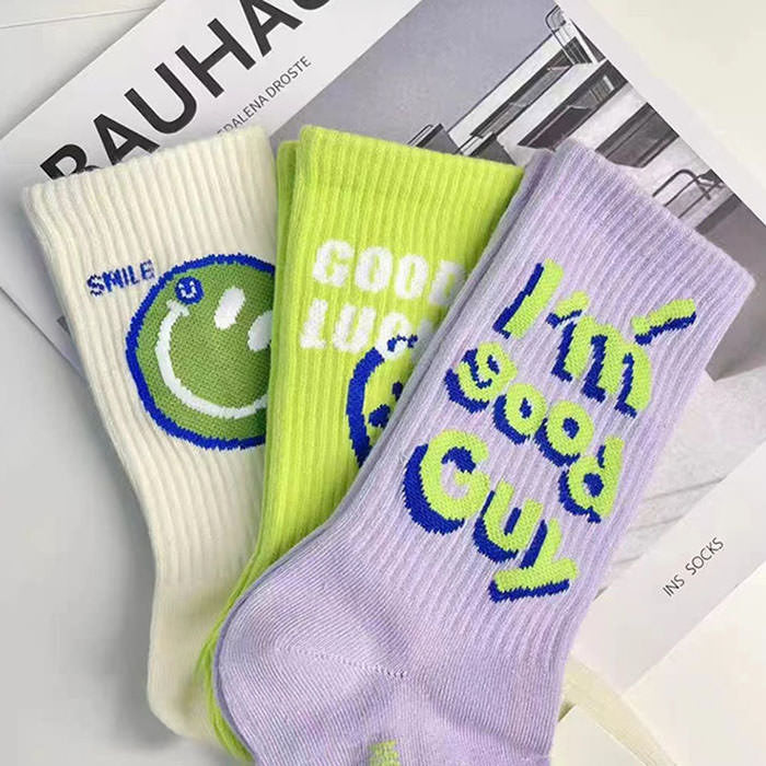 smiley face socks boogzel clothing