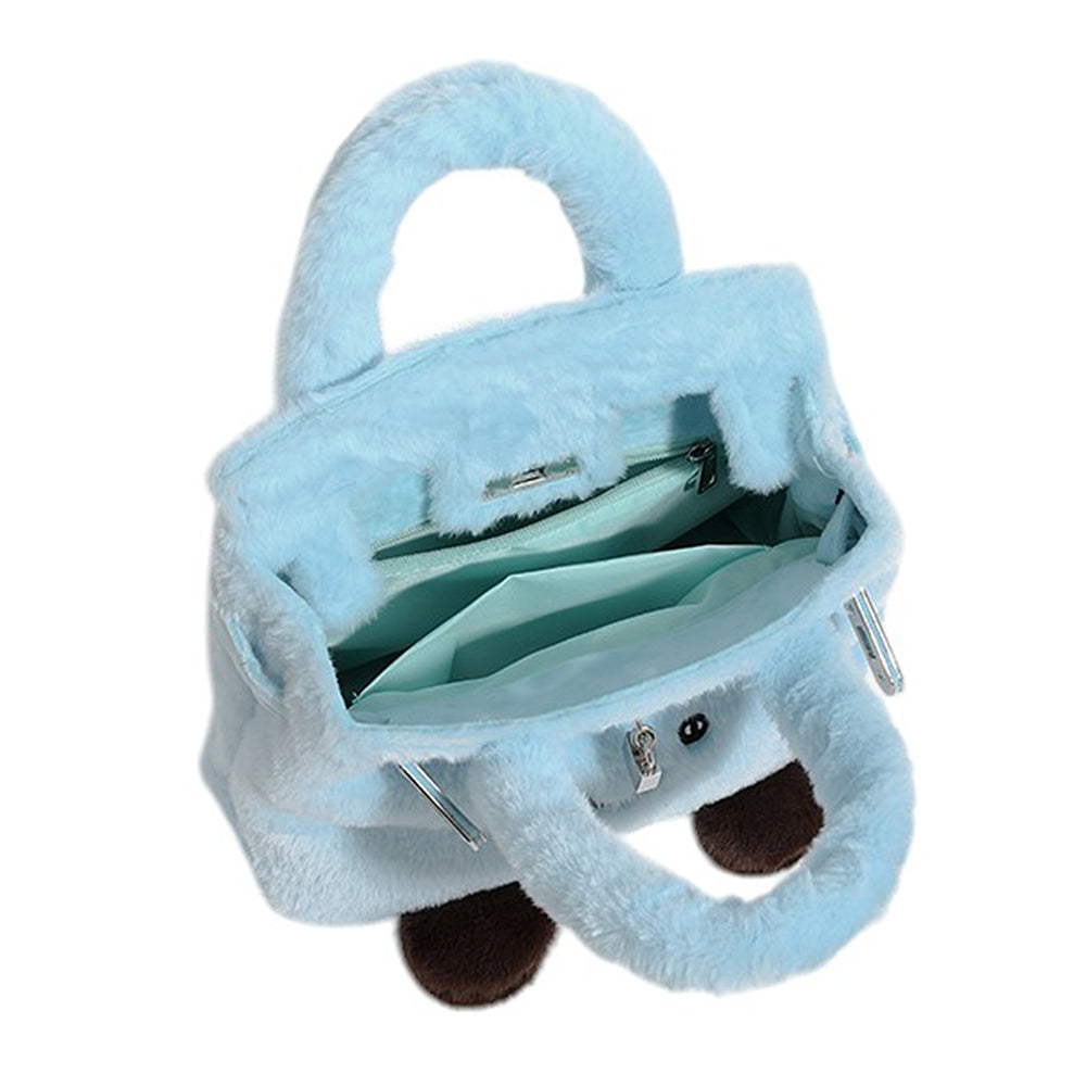 smiling face plush handbag boogzel clothing