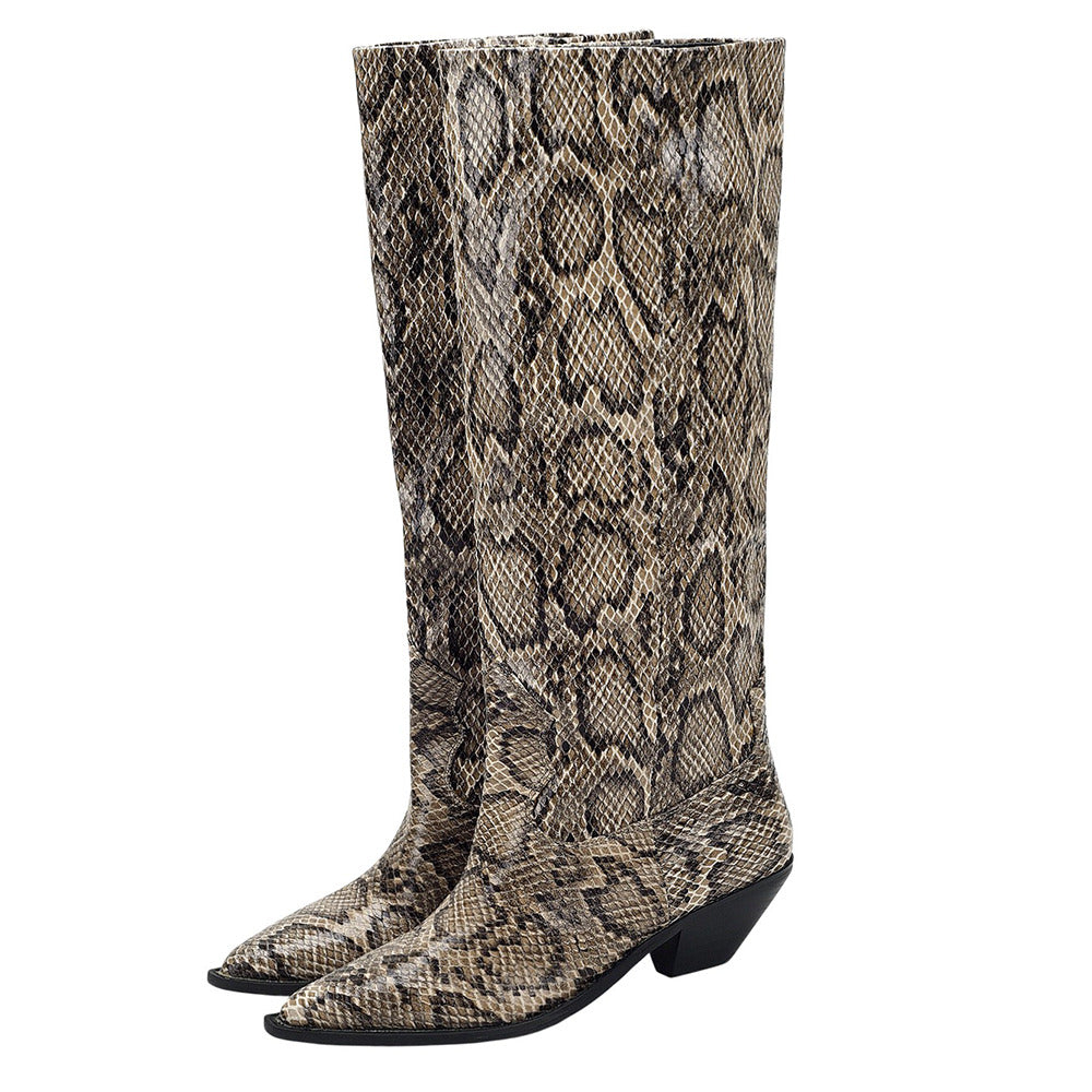 snake pattern boots boogzel clothing
