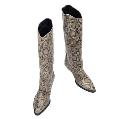 snake pattern boots boogzel clothing
