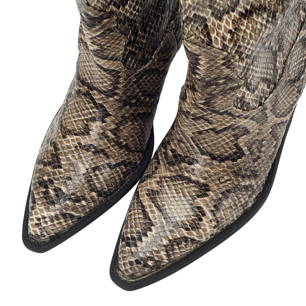 snake pattern boots boogzel clothing