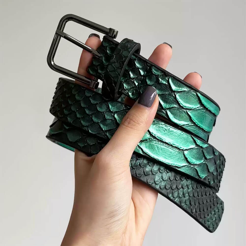snake print belt boogzel clothing