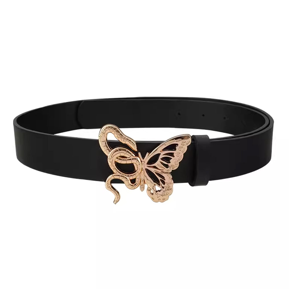 snake and butterfly buckle belt boogzel clothing