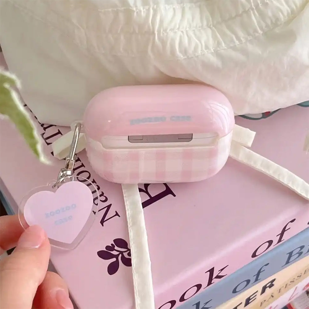 soft girl plaid airpods case boogzel clothing