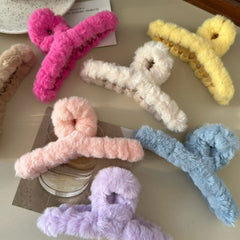 soft girl plush hair claw boogzel clothing