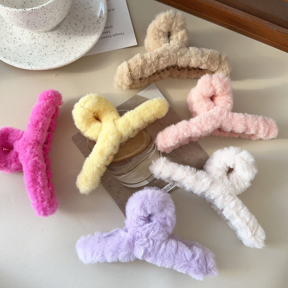 soft girl plush hair claw boogzel clothing