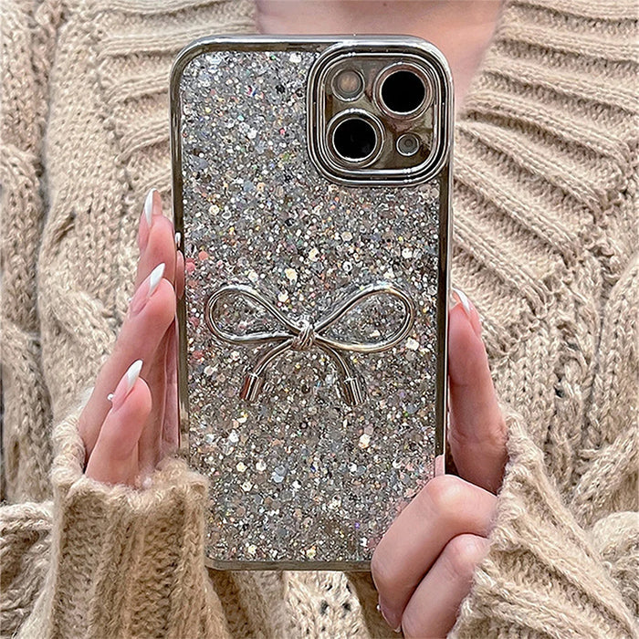 sparkle bowknot iphone case boogzel clothing
