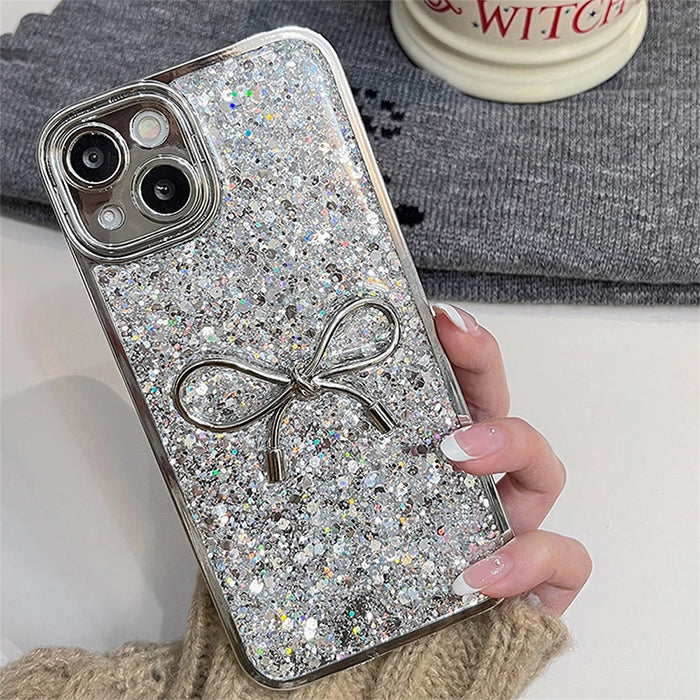sparkle bowknot iphone case boogzel clothing