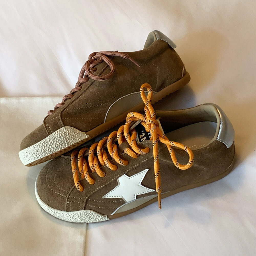 star patch suede sneakers boogzel clothing