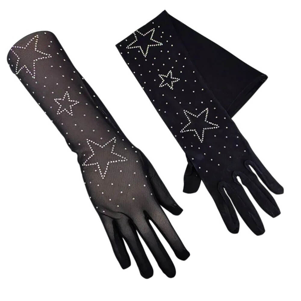 star rhinestone gloves boogzel clothing