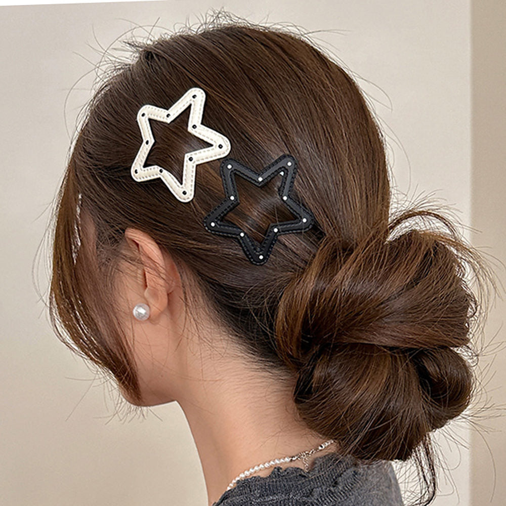star shaped polka dot hair clip boogzel clothing