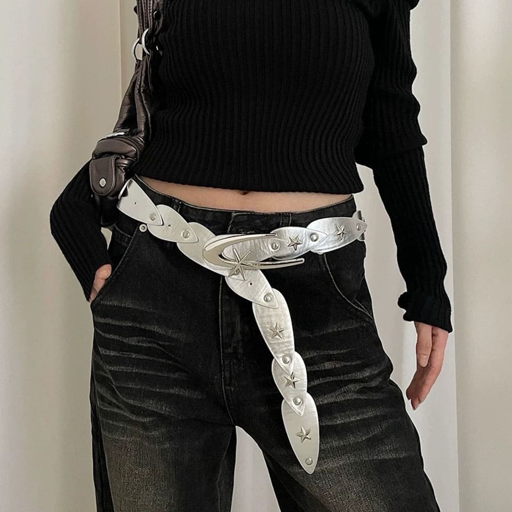 star silver belt boogzel clothing