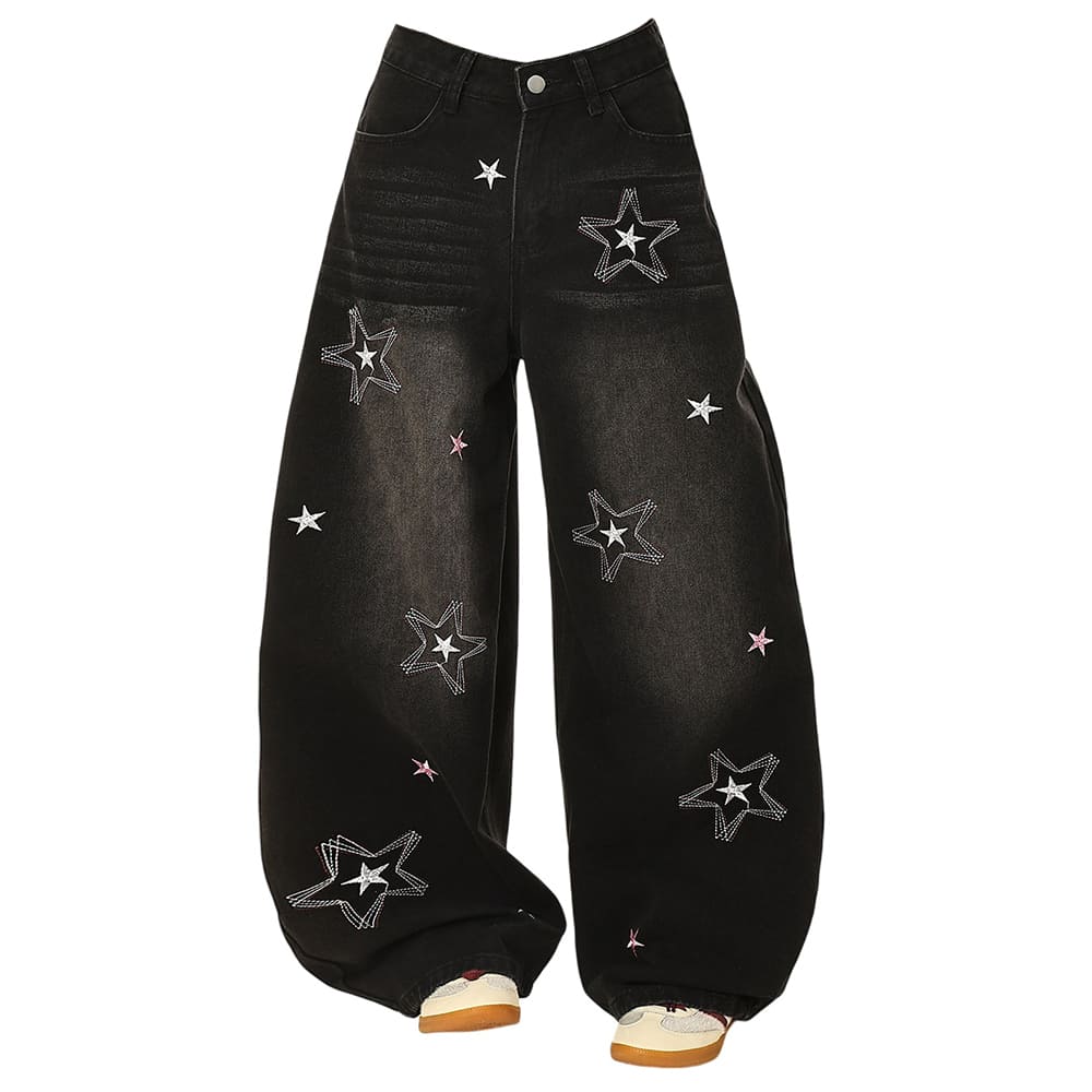 star wide leg jeans boogzel clothing