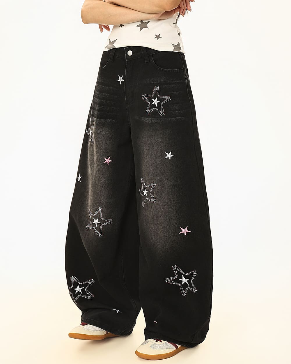 star wide leg jeans boogzel clothing
