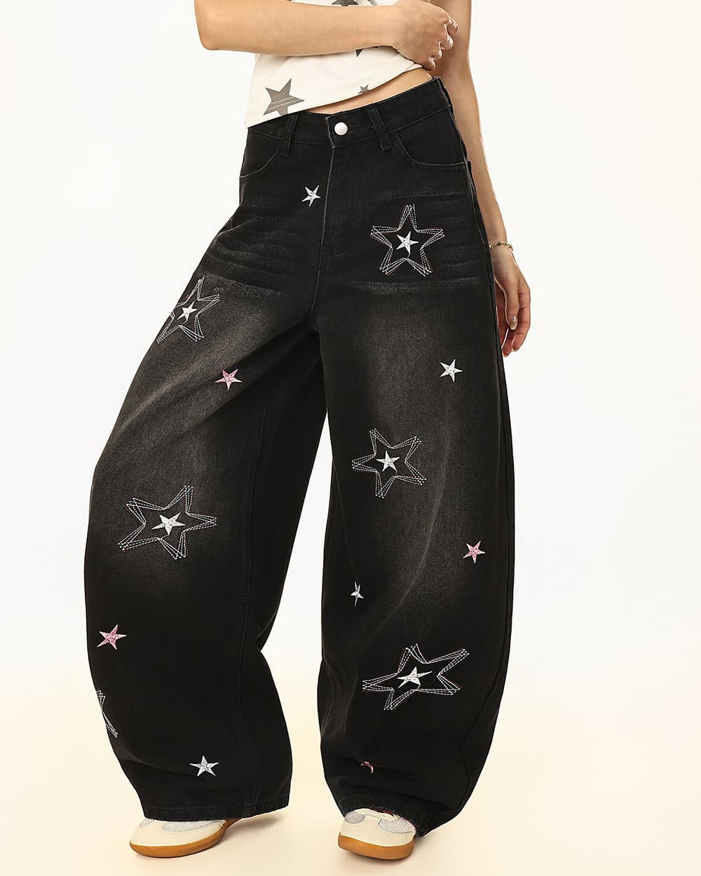 star wide leg jeans boogzel clothing