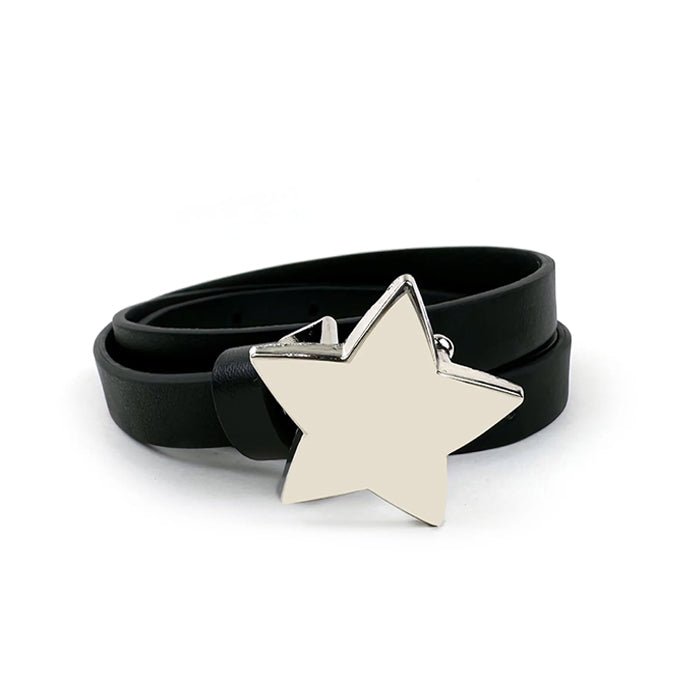 star buckle thin belt boogzel clothing