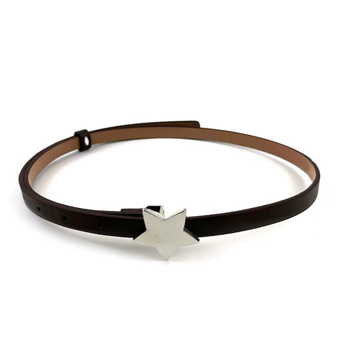 star buckle thin belt boogzel clothing