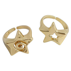 star chunky ring set boogzel clothing