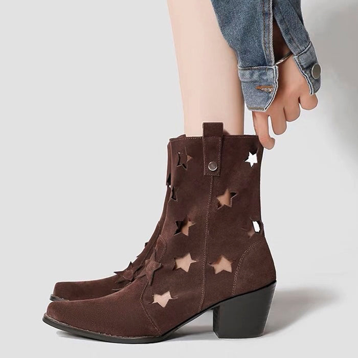 star cut out cowboy boots boogzel clothing