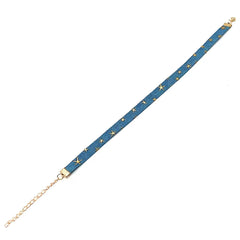 star denim choker boogzel clothing