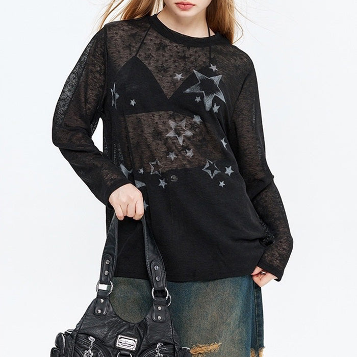 star girl aesthetic long sleeve top boogzel clothing