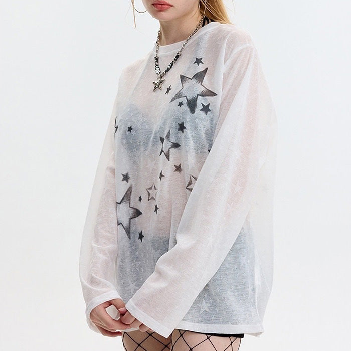star girl aesthetic long sleeve top boogzel clothing