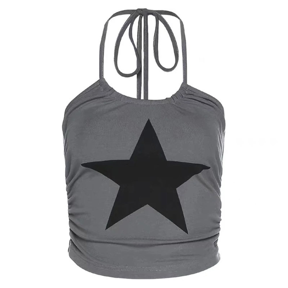 star girl halter crop top boogzel clothing