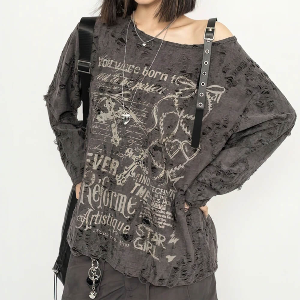 star girl one shoulder top boogzel clothing
