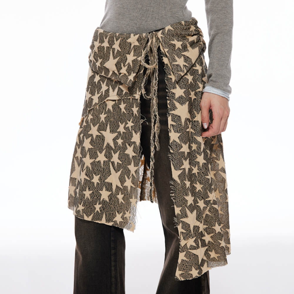 star girl overlay wrap skirt belt boogzel clothing