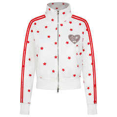 star girl side stripe zip sweatshirt boogzel clothing