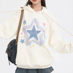 star patch hoodie boogzel clothing
