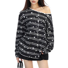 star print long sleeve t-shirt boogzel clothing