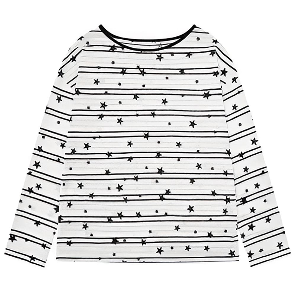 star print long sleeve t-shirt boogzel clothing