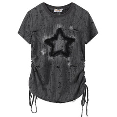 star print relaxed fit t-shirt boogzel clothing