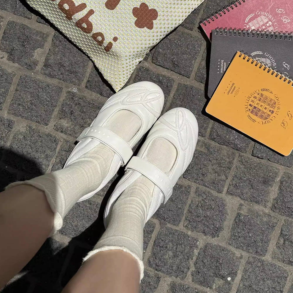 strap ballet sneakers boogzel clothing