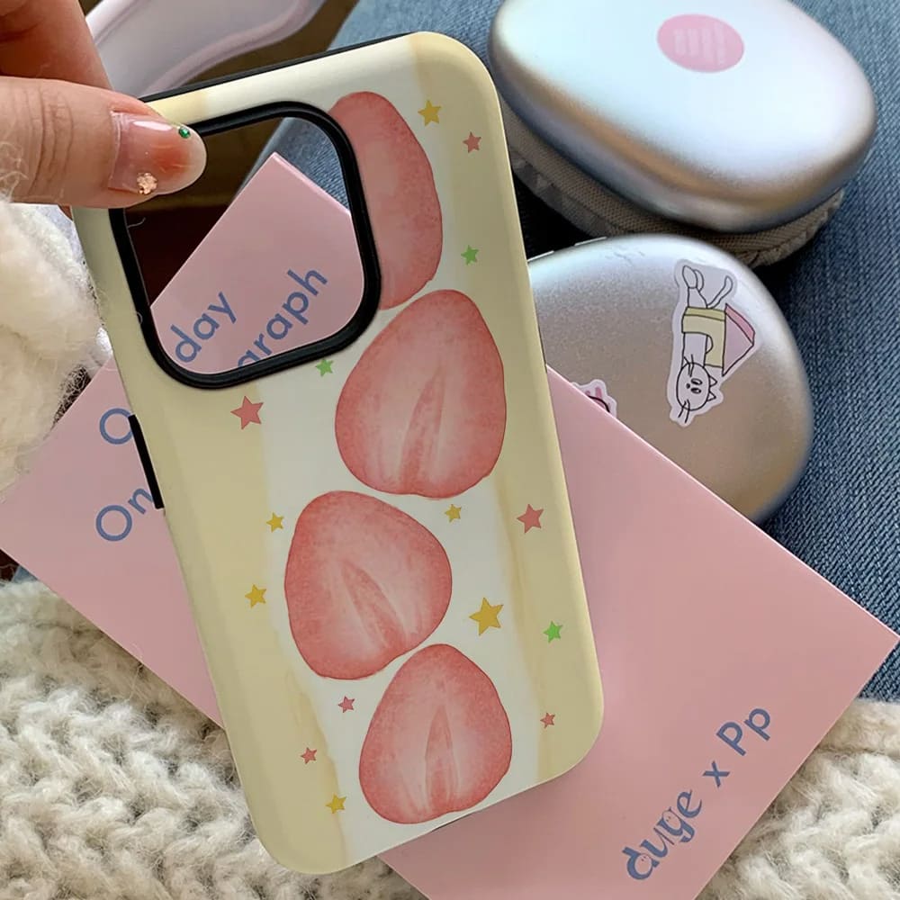 strawberry cake iphone case boogzel clothing
