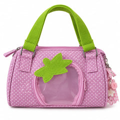 strawberry girl polka dot clear pocket bag boogzel clothing
