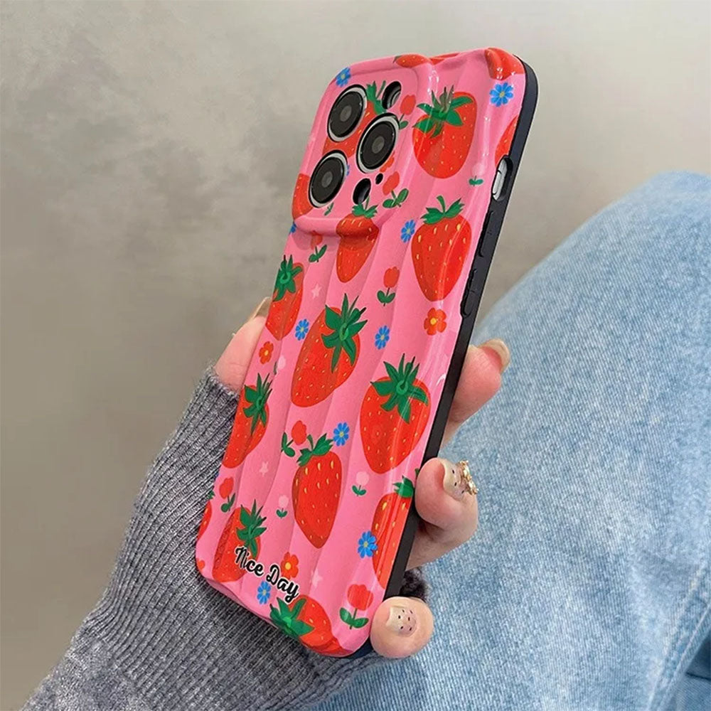 strawberry pattern iphone case boogzel clothing