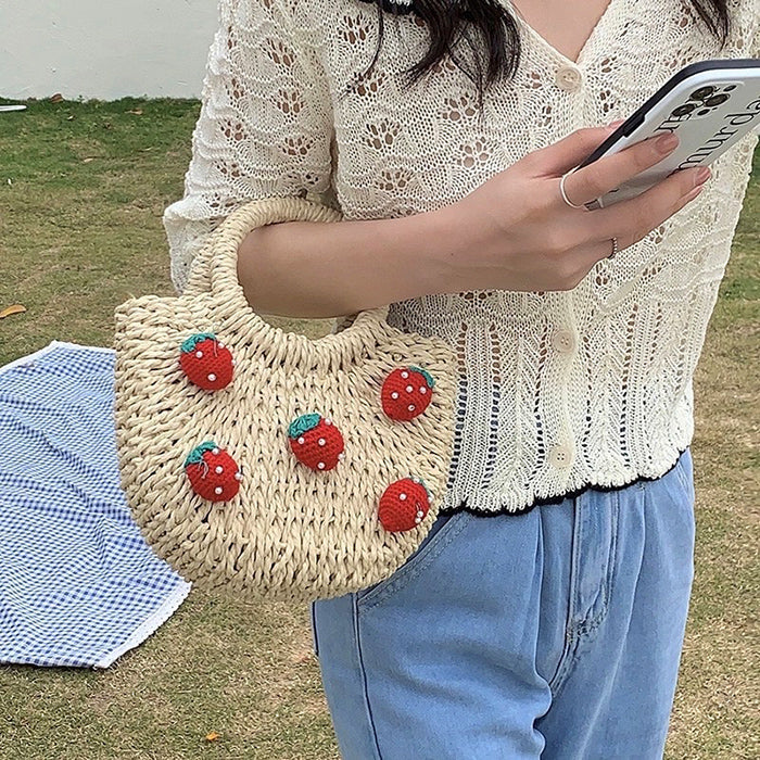 strawberry straw bag boogzel clothing