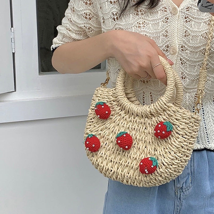 strawberry straw bag boogzel clothing