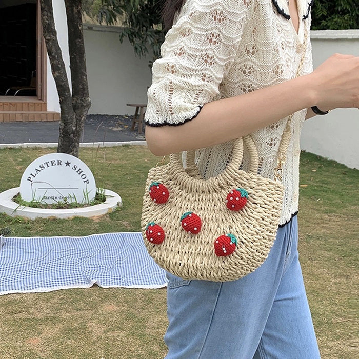 strawberry straw bag boogzel clothing