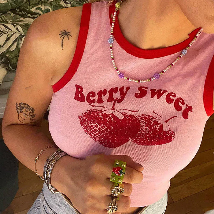 strawberry tank top boogzel clothing
