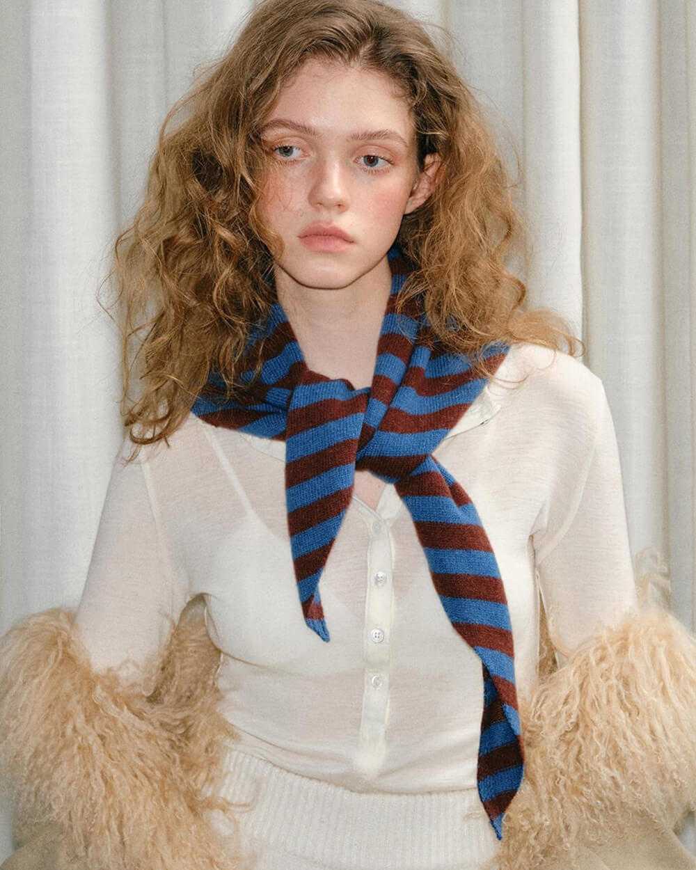 striped knit scarf bandana boogzel clothing